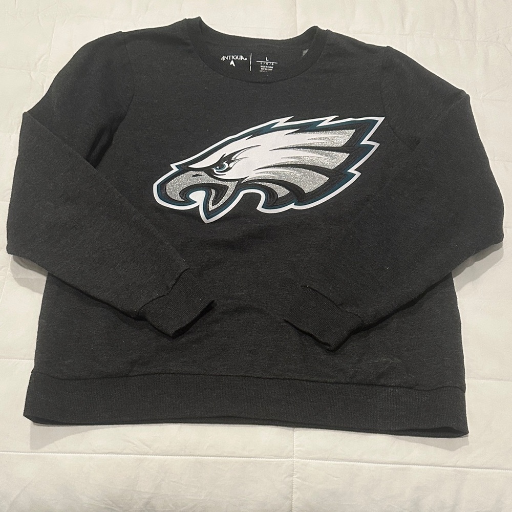 NFL Eagles Charcoal Crewneck